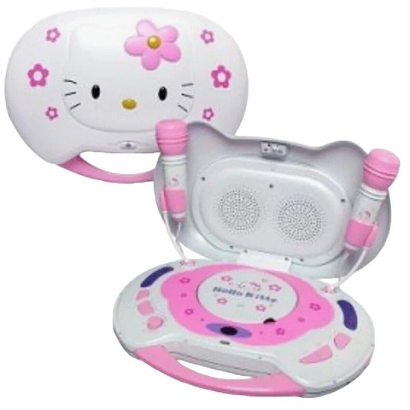  Hello Kitty CD Karaoke System/CD Player : Musical Instruments